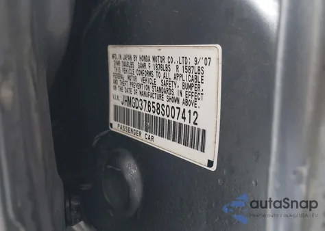 2008 Honda Fit Sport из США, поврежденный, VIN JHMGD37658S007412